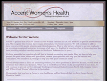 Tablet Screenshot of accentwomenshealth.com